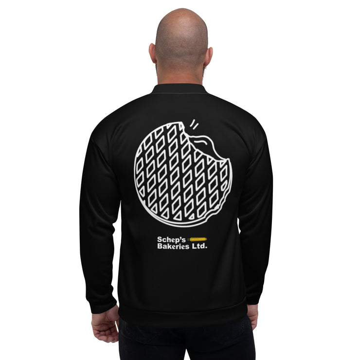 Schep's Bakeries - Bomber Jacket w/waffle (Black)