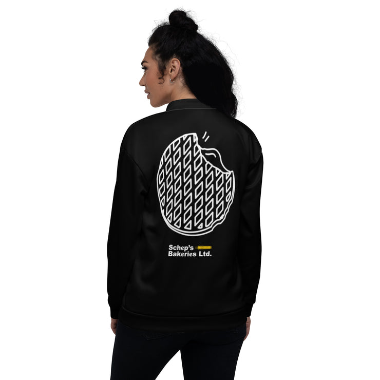 Schep's Bakeries - Bomber Jacket w/waffle (Black)