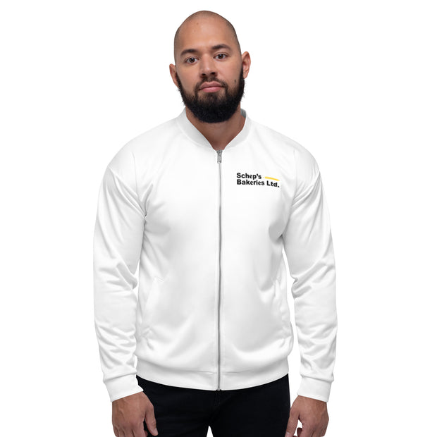 Schep's Bakeries - Bomber Jacket w/waffle (White)