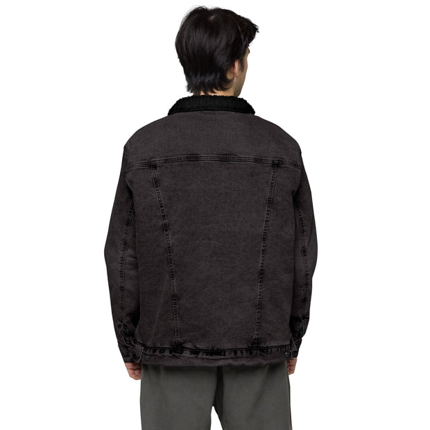 Schep's Bakeries - denim sherpa jacket (Black denim)