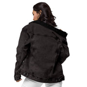 Schep's Bakeries - denim sherpa jacket (Black denim)