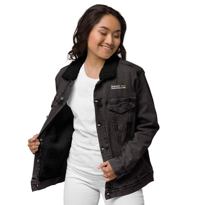 Schep's Bakeries - denim sherpa jacket (Black denim)