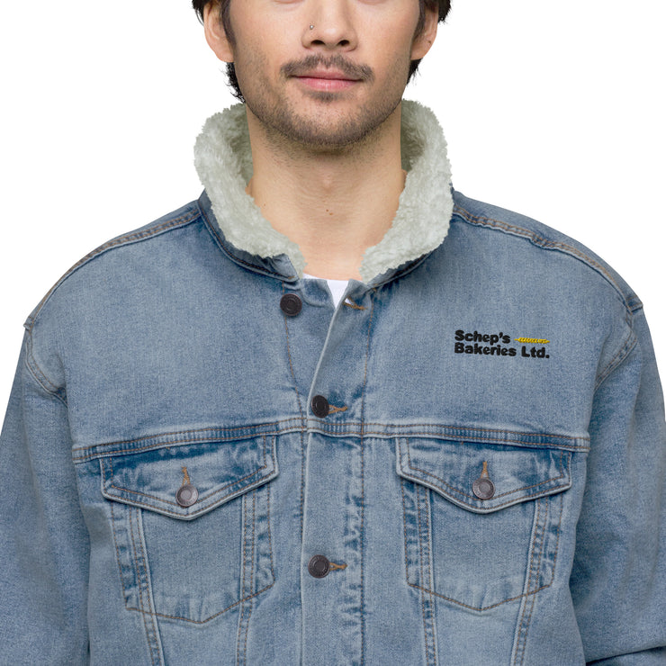 Schep's Bakeries - denim sherpa jacket (Light denim)